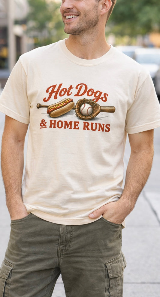Hot Dogs & Home Runs Tee