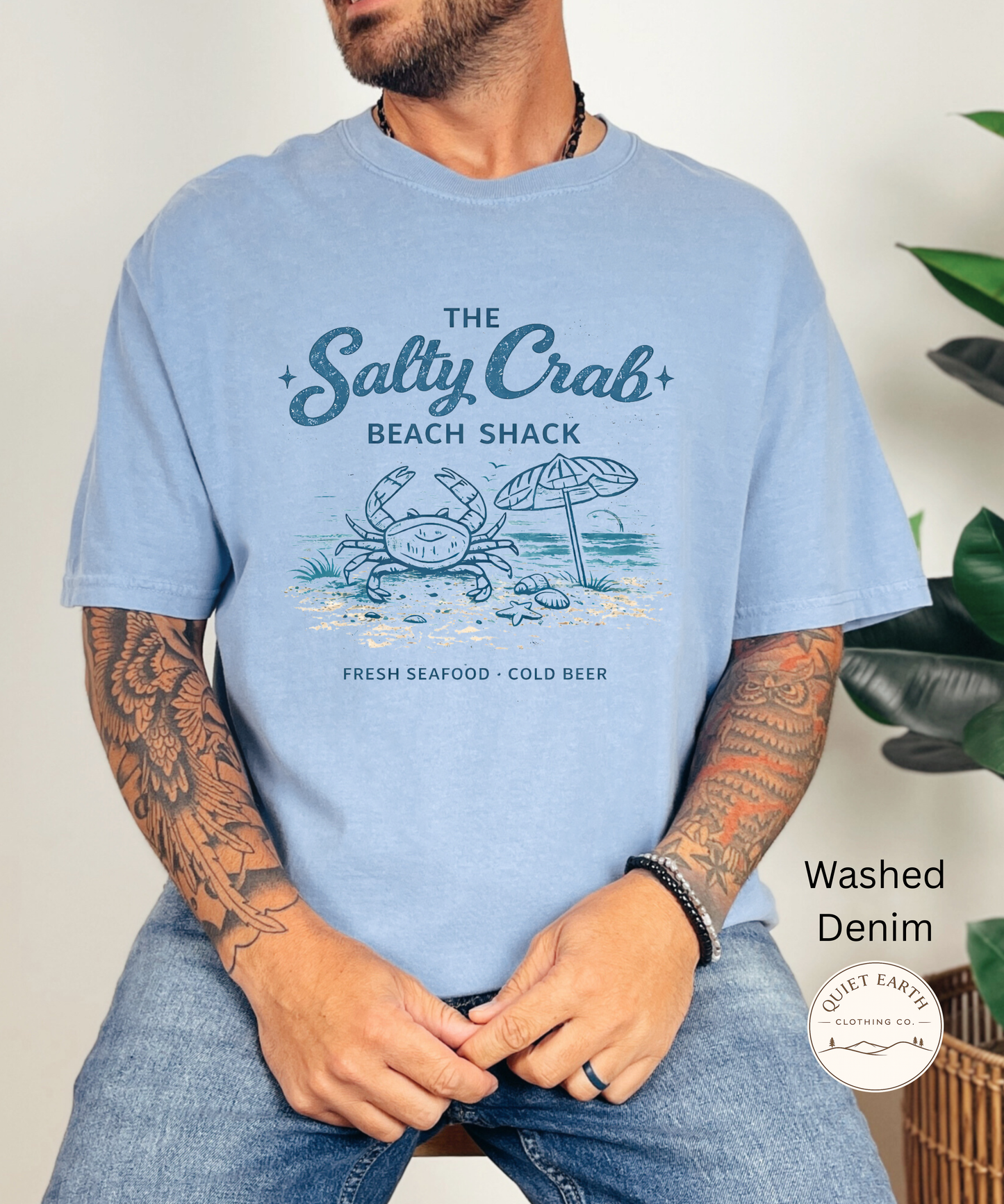 Salty Crab Beach Shack Tee