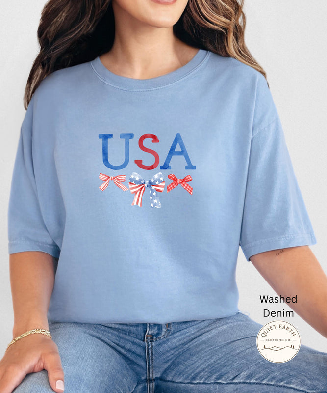 Patriotic Bow Tee