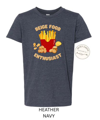 Beige Foods Enthusiast Kids Puff Tee