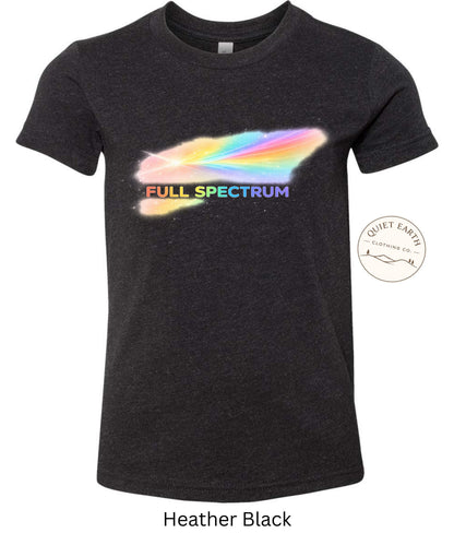 Full Spectrum Autism Awareness Shirt for Kids – Rainbow Prism Graphic Tee
