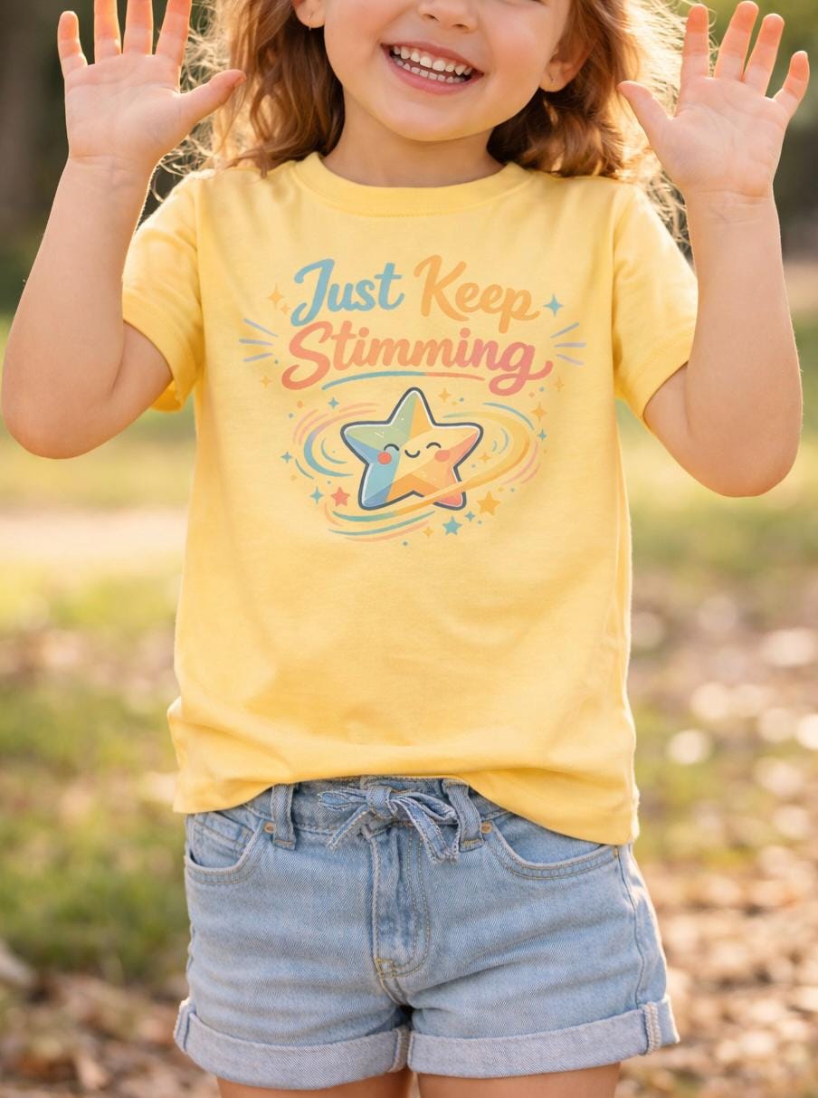 Just Keep Stimming Shirt for Kids | Autism Awareness T-Shirt | Sensory Friendly Tee