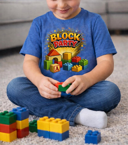 Block Party Kids Shirt – Building Blocks Graphic Tee